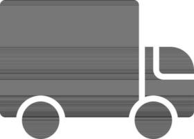 glyph teken of symbool van vrachtauto icoon in vlak stijl. vector