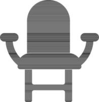blanco bioscoop stoel in zwart kleur. vector