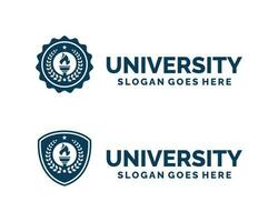 Universiteit logo ontwerp vector illustratie