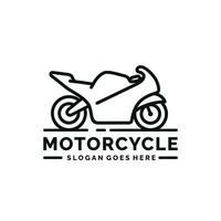 motorfiets logo ontwerp vector illustratie