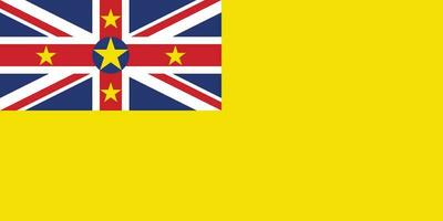 vlag van niue.nationaal vlag van niue vector