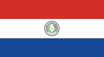 vlag van paraguay.nationaal vlag van Paraguay vector
