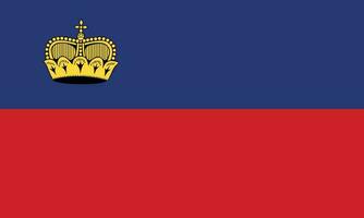 vlag van liechtenstein.nationaal vlag van Liechtenstein vector