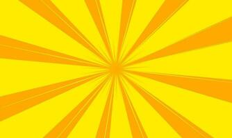 retro abstract Aan oranje en geel kleuren achtergrond voor behang. straal zonnestraal strepen structuur ontwerp sjabloon. elegant kolken radiaal patroon stijl. vector illustratie. klassiek zon balken voor banier