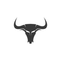 stier hoorn en buffel logo en symbolen sjabloon pictogrammen app vector