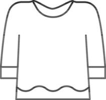 illustratie van t-shirt icoon in vlak stijl. vector