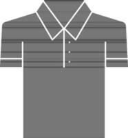 glyph stijl polo t overhemd icoon of symbool. vector