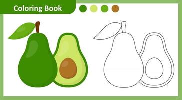 kleurboek avocado