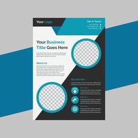 corporate flyer folder ontwerpsjabloon gratis vector
