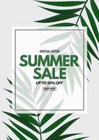 zomer verkoop poster vector