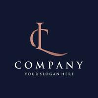 luxe en modern monogram eerste brief cl , lc , l , c monogram logo ontwerp.logo voor bedrijf, bedrijf kaart of identiteit en bedrijf. vector
