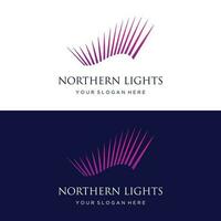 de noordelijk lichten Golf logo ontwerp was geïnspireerd door de Aurora borealis. vector