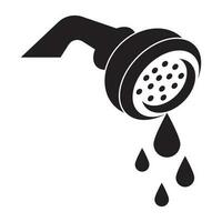 douche pictogram, logo illustratie ontwerp sjabloon. vector