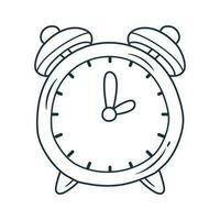 vector tekening stijl retro alarm klok illustratie