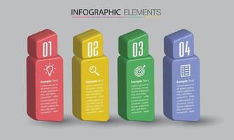 moderne tekstvak sjabloon banner infographics vector