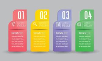 moderne tekstvak sjabloon banner infographics vector