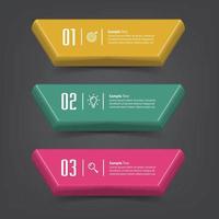 moderne tekstvak sjabloon banner infographics vector