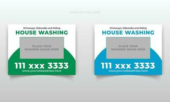 modern huis het wassen werf teken of bewegwijzering ontwerp sjabloon voor bedrijf, bedrijf, Promotie vector