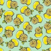 citroenen naadloze patroon. vector illustratie