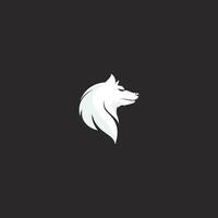 wolven logo, vos, wolf hoofd, dier vetor en logo ontwerp wild gebrul hond illustratie, abstract voor spel logo symbool hoofd dier vector