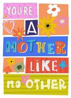 gelukkige moederdag wenskaart poster flyer vector