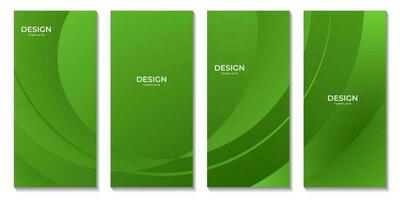 abstract brochures groen helling Golf modern achtergrond voor bedrijf vector