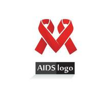 aids lint logo en wereld aids dag vector design