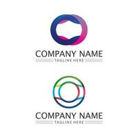 o logo zakelijke technologie cirkel logo en symbolen vector ontwerp afbeelding
