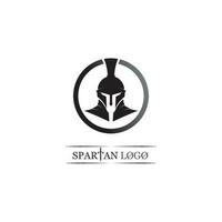 spartaanse helm logo sjabloon vector