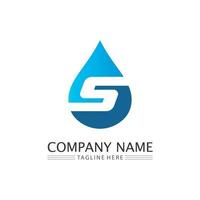 waterdruppel logo sjabloon vector