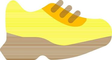 geel en bruin sportkleding icoon in vlak stijl. vector