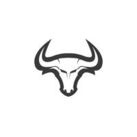 stier hoorn en buffel logo en symbolen sjabloon pictogrammen app vector