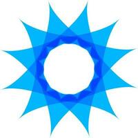 creatief bedrijf symbool in blauw kleur. vector