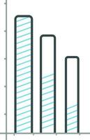 bar tabel infographic elementen voor bedrijf. vector