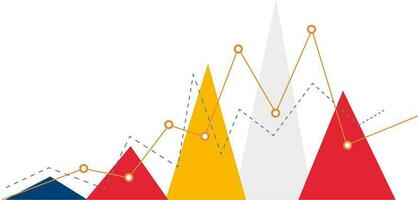 kleurrijk driehoeken infographic element voor bedrijf. vector