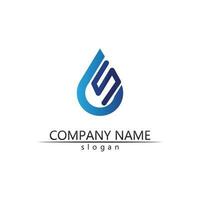 waterdruppel logo sjabloon vector