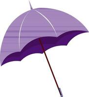Open paars paraplu Aan wit achtergrond. vector