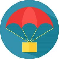 vector illustratie van parachute icoon.