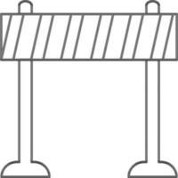 illustratie van barrière in vlak stijl. vector