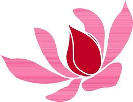 roze en rood kleur combinatie bloem ontwerp. vector