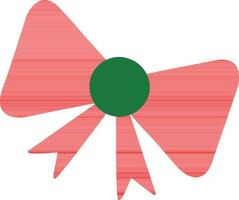 vector illustratie van decoratief boog in rood en groen kleur.