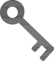 vlak icoon van sleutel. vector