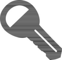 glyph icoon van sleutel. vector