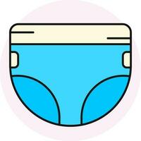 geïsoleerd panty icoon in blauw en geel kleur. vector