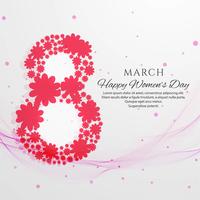 Happy Women's Day viering achtergrond illustratie vector