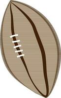 geïsoleerd icoon van een rugby bal. vector