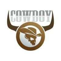 cowboyhoed logo pictogram vector ontwerpsjabloon