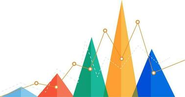 kleurrijk statistisch diagram infographic voor bedrijf. vector