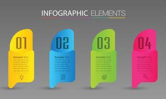 moderne tekstvak sjabloon banner infographics vector