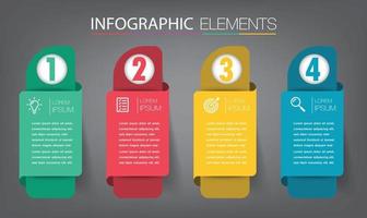 moderne tekstvak sjabloon banner infographics vector